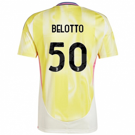 Kandiny Kinder Soledad Belotto #50 Solargelb Auswärtstrikot Trikot 2024/25 T-Shirt