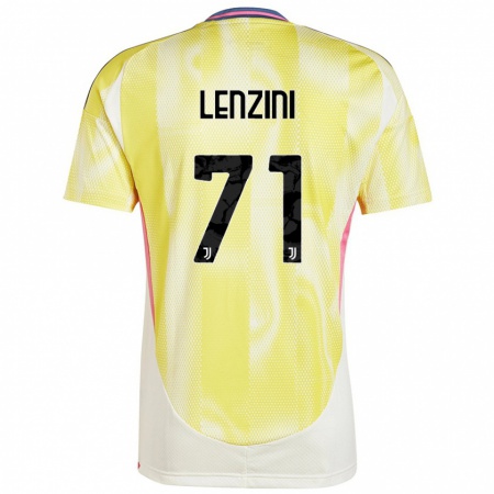 Kandiny Kinder Martina Lenzini #71 Solargelb Auswärtstrikot Trikot 2024/25 T-Shirt