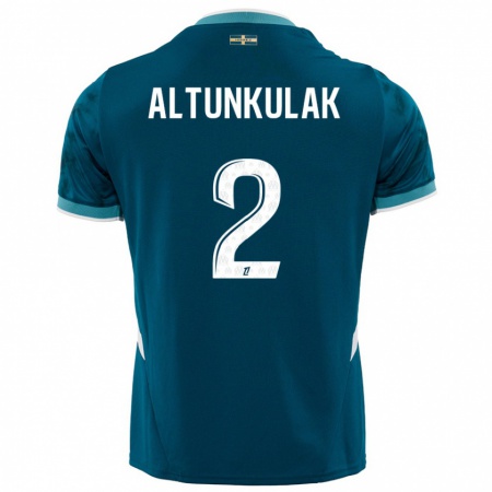 Kandiny Kinder Selen Altunkulak #2 Türkisblau Auswärtstrikot Trikot 2024/25 T-Shirt