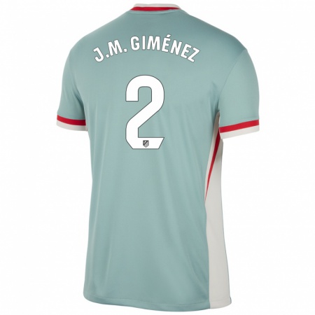 Kandiny Kinder José María Giménez #2 Hellbeige Blau Auswärtstrikot Trikot 2024/25 T-Shirt