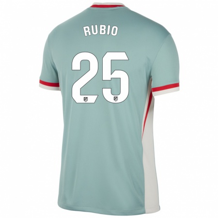 Kandiny Kinder Daniel Rubio #25 Hellbeige Blau Auswärtstrikot Trikot 2024/25 T-Shirt