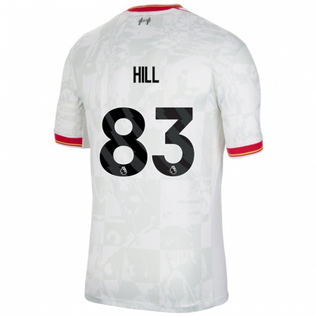 Kandiny Kinder Thomas Hill #83 Weiß Rot Schwarz Ausweichtrikot Trikot 2024/25 T-Shirt