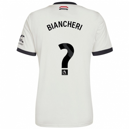 Kandiny Kinder Gabriele Biancheri #0 Cremeweiß Ausweichtrikot Trikot 2024/25 T-Shirt