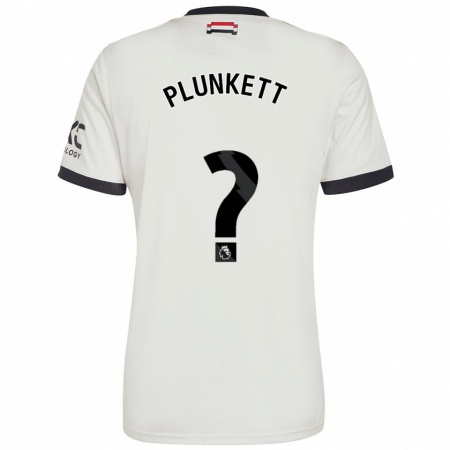 Kandiny Kinder Dante Plunkett #0 Cremeweiß Ausweichtrikot Trikot 2024/25 T-Shirt