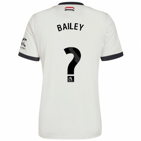 Kandiny Kinder James Bailey #0 Cremeweiß Ausweichtrikot Trikot 2024/25 T-Shirt