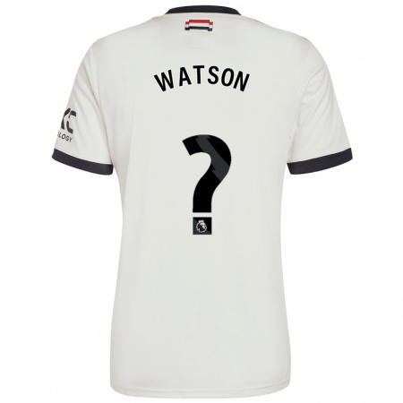 Kandiny Kinder Jacob Watson #0 Cremeweiß Ausweichtrikot Trikot 2024/25 T-Shirt