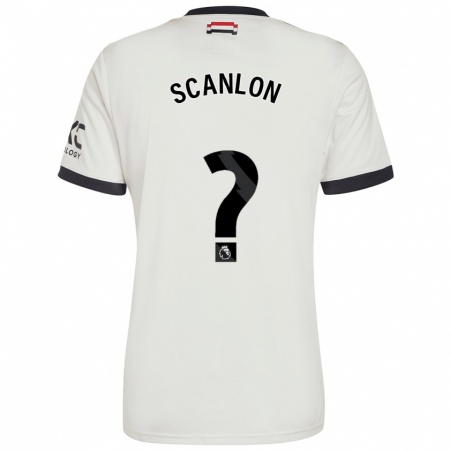 Kandiny Kinder Luca Scanlon #0 Cremeweiß Ausweichtrikot Trikot 2024/25 T-Shirt