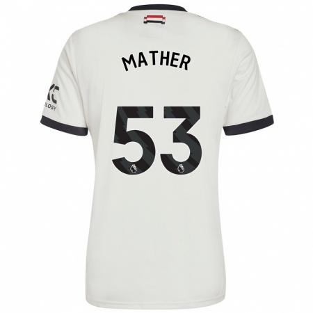 Kandiny Kinder Sam Mather #53 Cremeweiß Ausweichtrikot Trikot 2024/25 T-Shirt