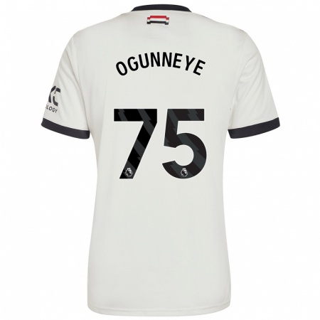 Kandiny Kinder Habeeb Ogunneye #75 Cremeweiß Ausweichtrikot Trikot 2024/25 T-Shirt