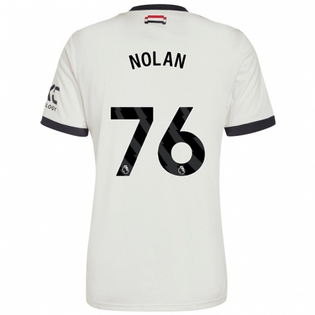 Kandiny Kinder James Nolan #76 Cremeweiß Ausweichtrikot Trikot 2024/25 T-Shirt