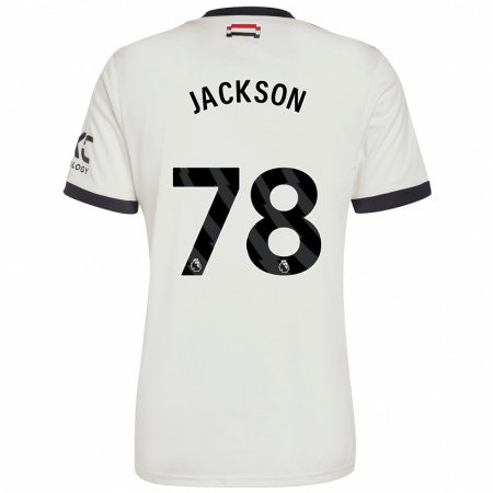 Kandiny Kinder Louis Jackson #78 Cremeweiß Ausweichtrikot Trikot 2024/25 T-Shirt