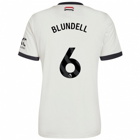 Kandiny Kinder Hannah Blundell #6 Cremeweiß Ausweichtrikot Trikot 2024/25 T-Shirt