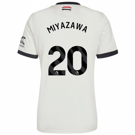 Kandiny Kinder Hinata Miyazawa #20 Cremeweiß Ausweichtrikot Trikot 2024/25 T-Shirt