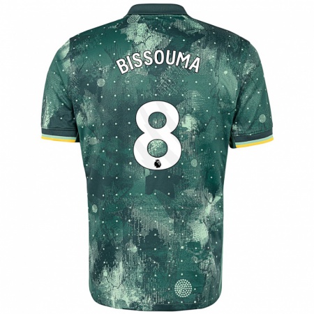 Kandiny Kinder Yves Bissouma #8 Mintgrün Ausweichtrikot Trikot 2024/25 T-Shirt