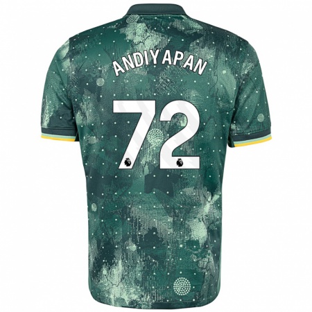 Kandiny Kinder William Andiyapan #72 Mintgrün Ausweichtrikot Trikot 2024/25 T-Shirt