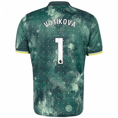 Kandiny Kinder Barbora Votíková #1 Mintgrün Ausweichtrikot Trikot 2024/25 T-Shirt