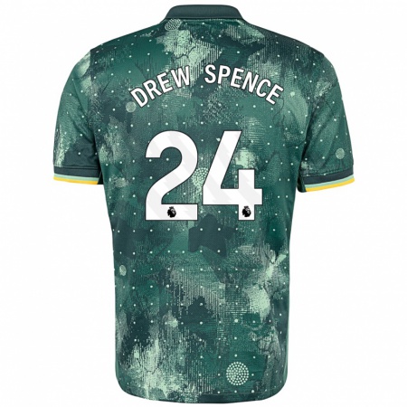 Kandiny Kinder Drew Spence #24 Mintgrün Ausweichtrikot Trikot 2024/25 T-Shirt