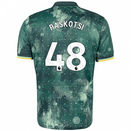 Kandiny Kinder Maksim Paskotsi #48 Mintgrün Ausweichtrikot Trikot 2024/25 T-Shirt