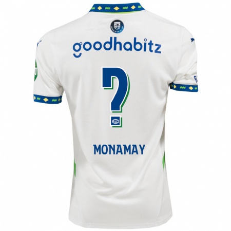 Kandiny Kinder Madi Monamay #0 Weiß Dunkelblau Ausweichtrikot Trikot 2024/25 T-Shirt