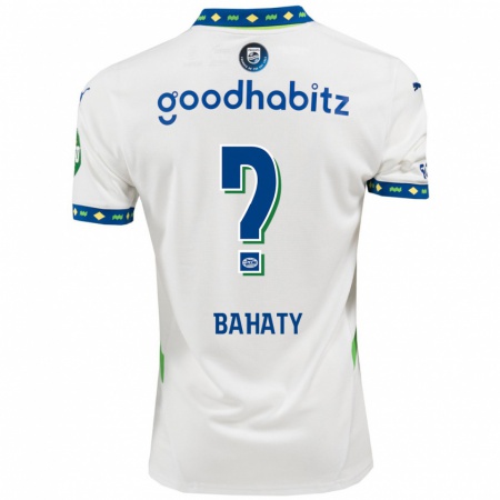 Kandiny Kinder Manuel Bahaty #0 Weiß Dunkelblau Ausweichtrikot Trikot 2024/25 T-Shirt