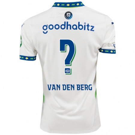 Kandiny Kinder Joel Van Den Berg #0 Weiß Dunkelblau Ausweichtrikot Trikot 2024/25 T-Shirt