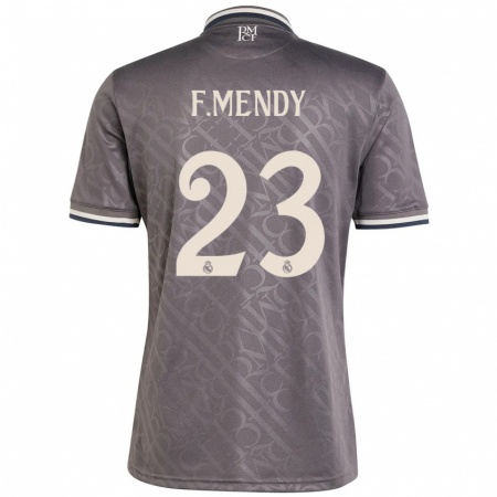 Kandiny Kinder Ferland Mendy #23 Anthrazit Ausweichtrikot Trikot 2024/25 T-Shirt