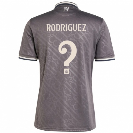 Kandiny Kinder Álvaro Rodríguez #0 Anthrazit Ausweichtrikot Trikot 2024/25 T-Shirt