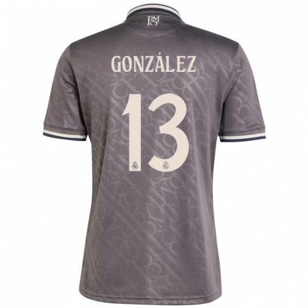 Kandiny Kinder Fran González #13 Anthrazit Ausweichtrikot Trikot 2024/25 T-Shirt