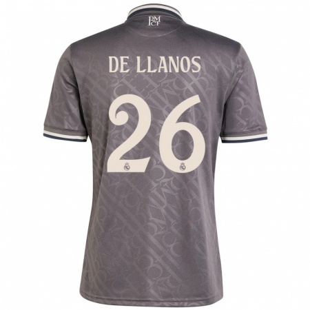 Kandiny Kinder Hugo De Llanos #26 Anthrazit Ausweichtrikot Trikot 2024/25 T-Shirt