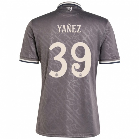 Kandiny Kinder Daniel Yañez #39 Anthrazit Ausweichtrikot Trikot 2024/25 T-Shirt