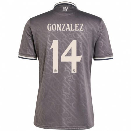 Kandiny Kinder David González #14 Anthrazit Ausweichtrikot Trikot 2024/25 T-Shirt