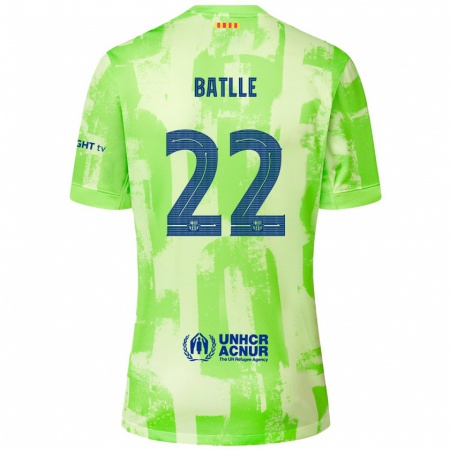 Kandiny Kinder Ona Batlle #22 Limettengrün Ausweichtrikot Trikot 2024/25 T-Shirt