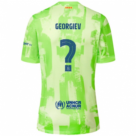 Kandiny Kinder Martin Georgiev #0 Limettengrün Ausweichtrikot Trikot 2024/25 T-Shirt