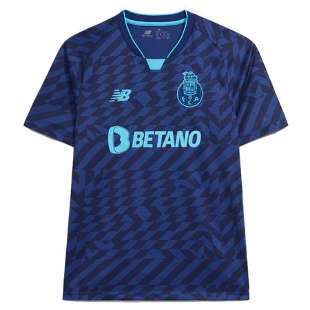 Kandiny Kinder João Abreu #0 Marineblau Ausweichtrikot Trikot 2024/25 T-Shirt