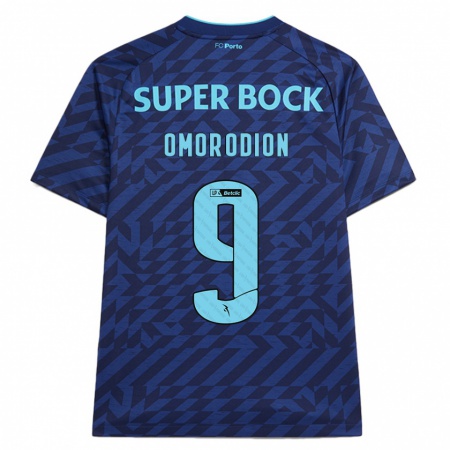 Kandiny Kinder Samu Omorodion #9 Marineblau Ausweichtrikot Trikot 2024/25 T-Shirt