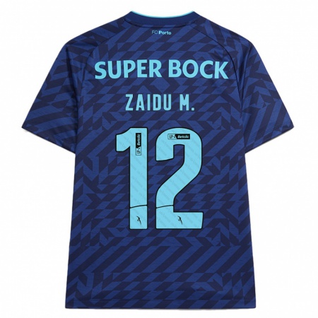 Kandiny Kinder Zaidu #12 Marineblau Ausweichtrikot Trikot 2024/25 T-Shirt