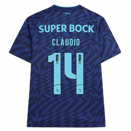 Kandiny Kinder Cláudio Ramos #14 Marineblau Ausweichtrikot Trikot 2024/25 T-Shirt