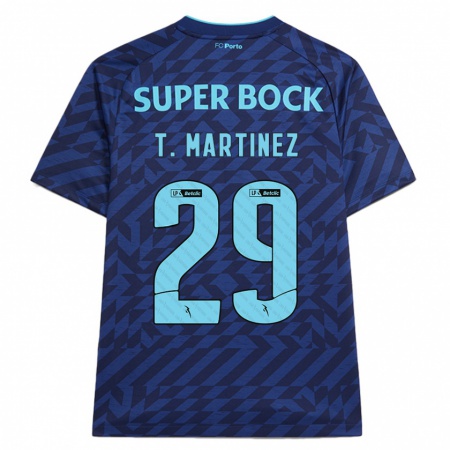 Kandiny Kinder Toni Martínez #29 Marineblau Ausweichtrikot Trikot 2024/25 T-Shirt