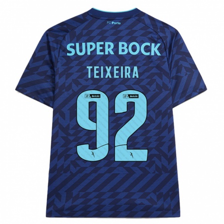 Kandiny Kinder João Teixeira #92 Marineblau Ausweichtrikot Trikot 2024/25 T-Shirt