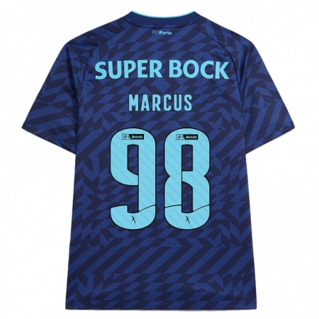 Kandiny Kinder Abraham Marcus #98 Marineblau Ausweichtrikot Trikot 2024/25 T-Shirt