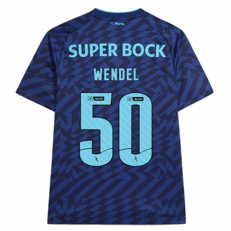 Kandiny Kinder Wendel #50 Marineblau Ausweichtrikot Trikot 2024/25 T-Shirt