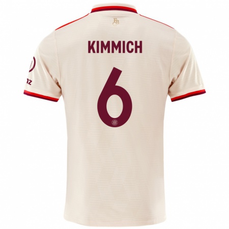 Kandiny Kinder Joshua Kimmich #6 Leinen Ausweichtrikot Trikot 2024/25 T-Shirt