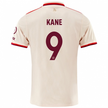 Kandiny Kinder Harry Kane #9 Leinen Ausweichtrikot Trikot 2024/25 T-Shirt