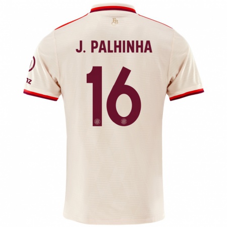 Kandiny Kinder João Palhinha #16 Leinen Ausweichtrikot Trikot 2024/25 T-Shirt