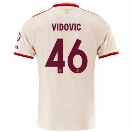 Kandiny Kinder Gabriel Vidovic #46 Leinen Ausweichtrikot Trikot 2024/25 T-Shirt