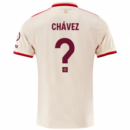 Kandiny Kinder Felipe Chávez #0 Leinen Ausweichtrikot Trikot 2024/25 T-Shirt