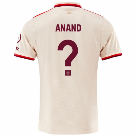 Kandiny Kinder Nico Anand #0 Leinen Ausweichtrikot Trikot 2024/25 T-Shirt