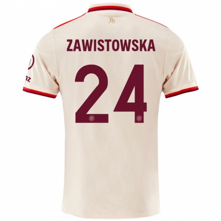 Kandiny Kinder Weronika Zawistowska #24 Leinen Ausweichtrikot Trikot 2024/25 T-Shirt