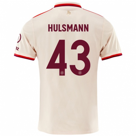 Kandiny Kinder Tom Hülsmann #43 Leinen Ausweichtrikot Trikot 2024/25 T-Shirt