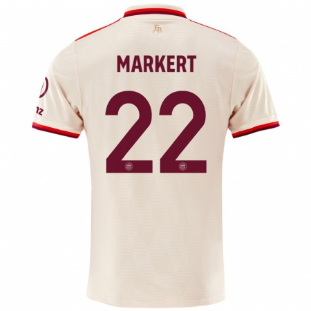 Kandiny Kinder Leon Markert #22 Leinen Ausweichtrikot Trikot 2024/25 T-Shirt